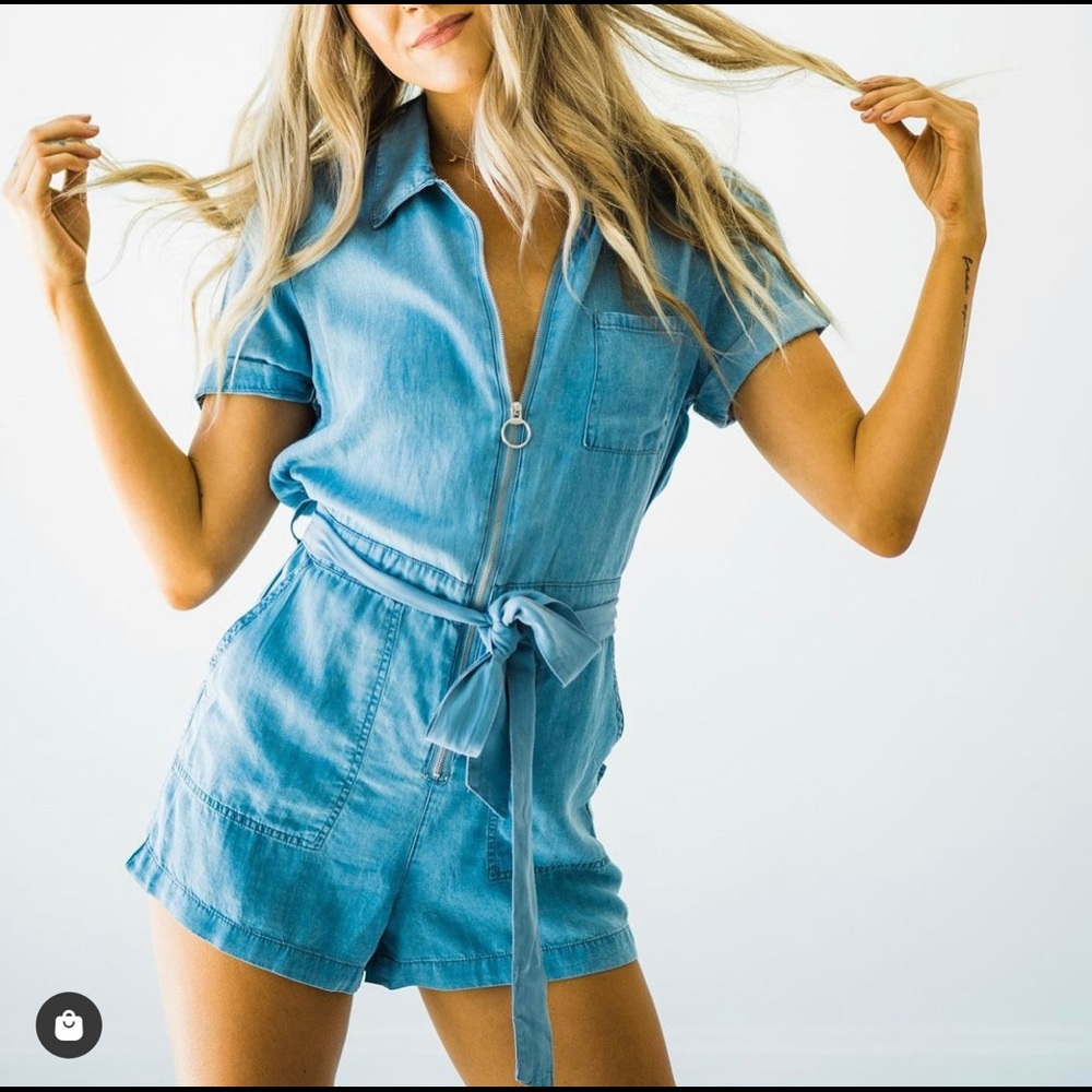 Rory Denim Romper